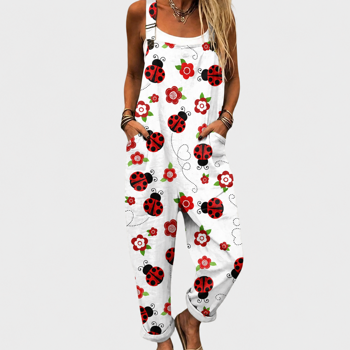 BEQUEMER JUMPSUIT MIT DRUCK