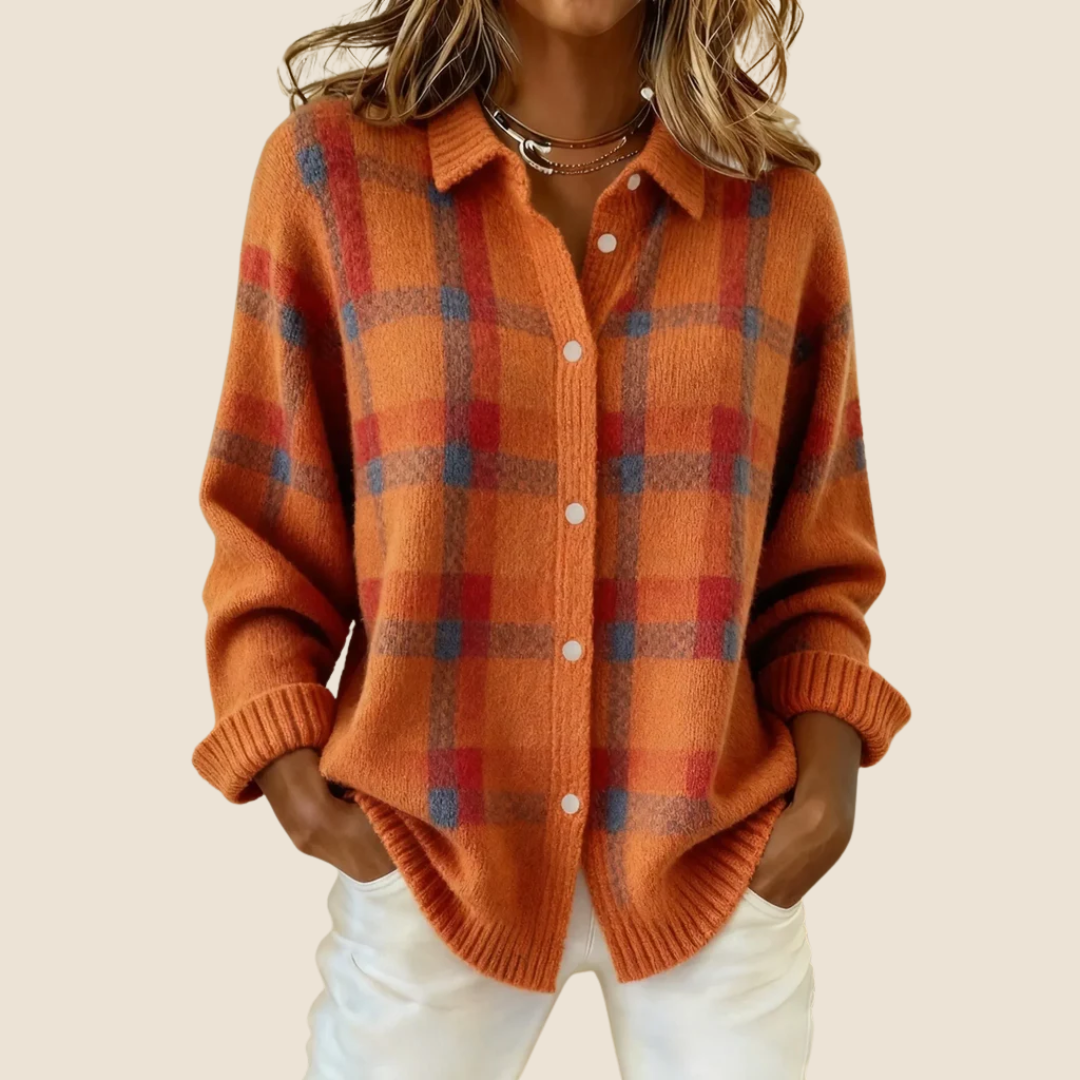 ELISE | ELEGANTEL KNOPFSTRICKJACKE