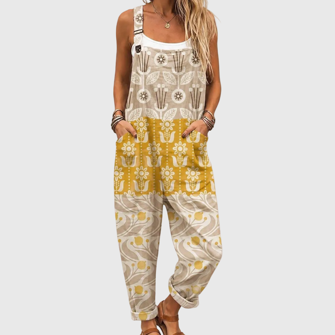 VINTAGE BLUMEN-JUMPSUIT