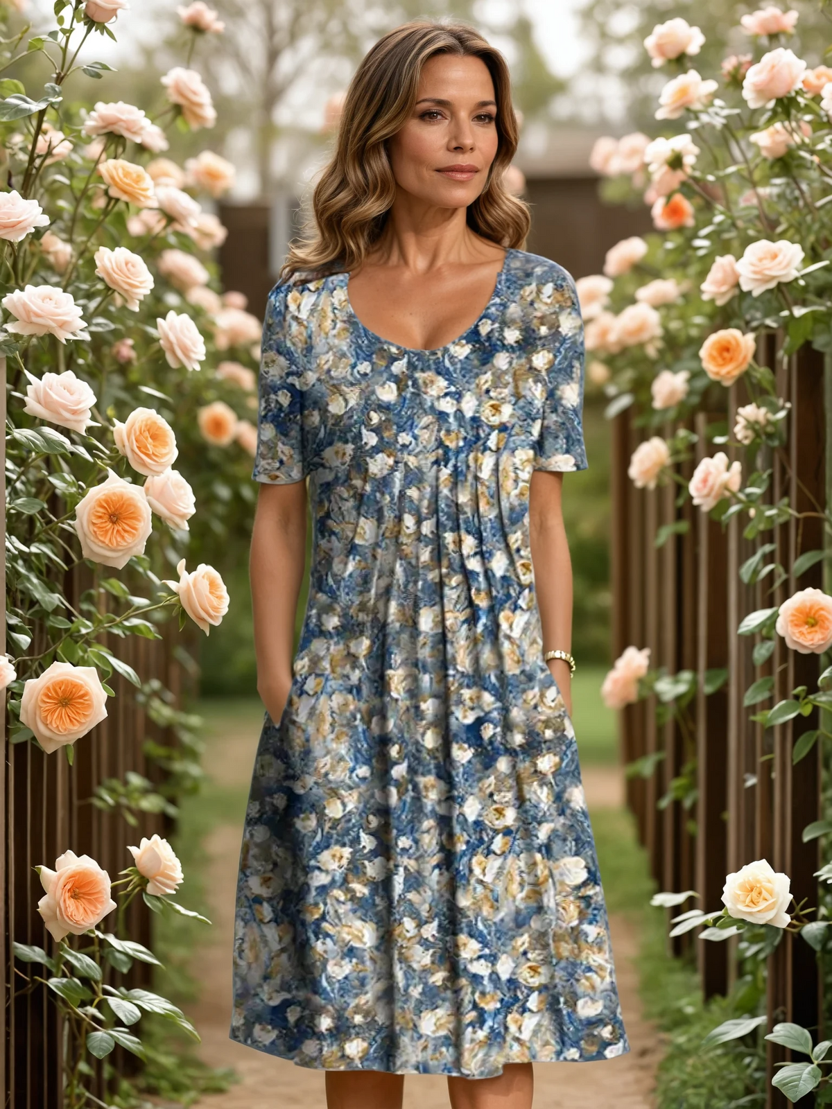 GEORGINA | ELEGANTES KLEID MIT BAUCH-WEG-EFFEKT