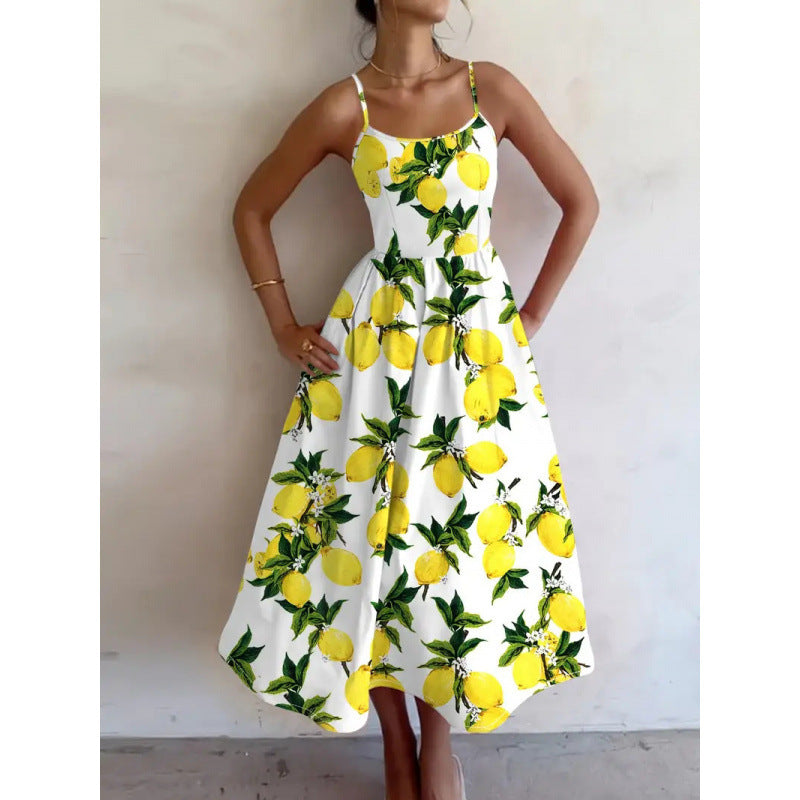 CRESSIDA | LEMON GROVE MIDI-KLEID