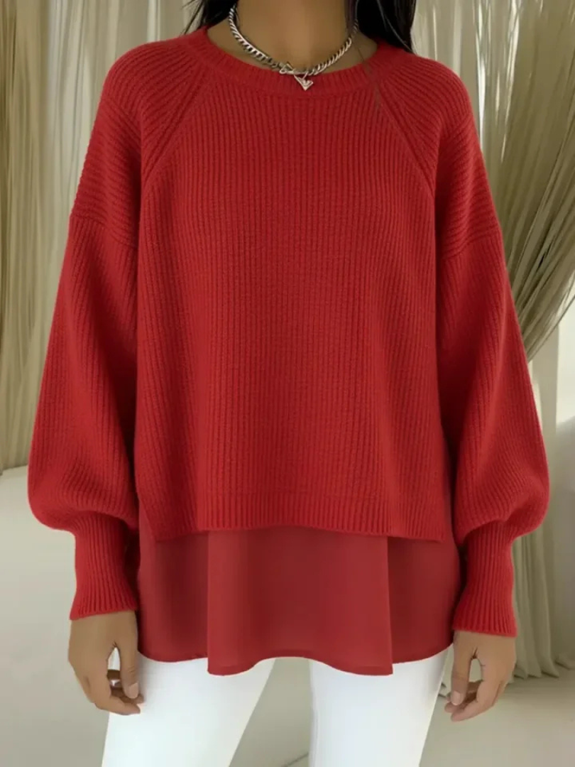 KESTLYN | PULLOVER IN LAGEN-LOOK