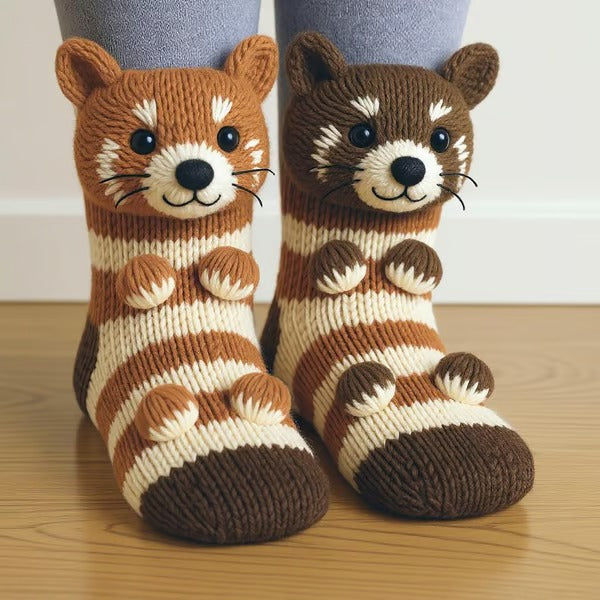 KATIE | NIEDLICHE & WARME TIER-SOCKEN