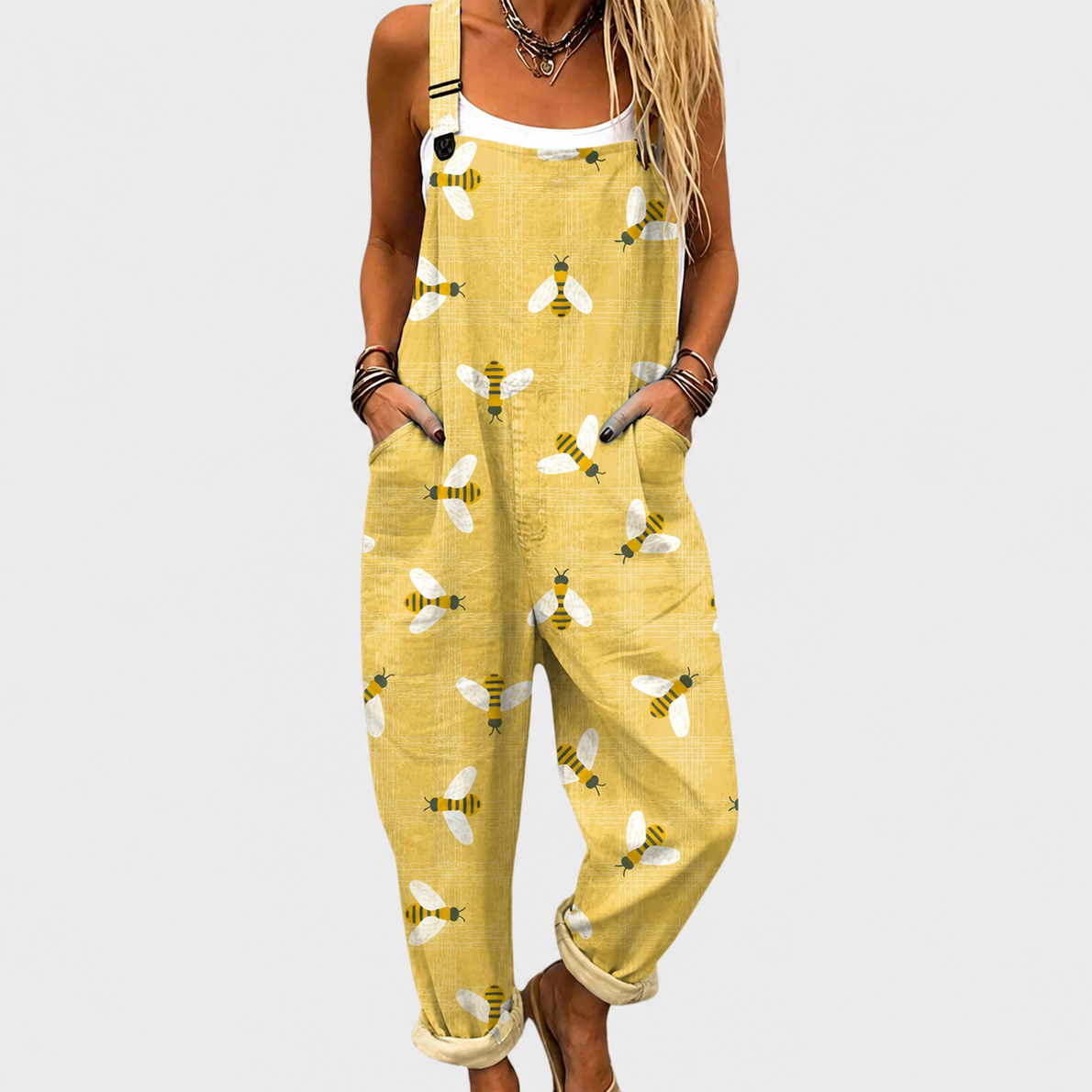 BEQUEMER OVERALL MIT DRUCK