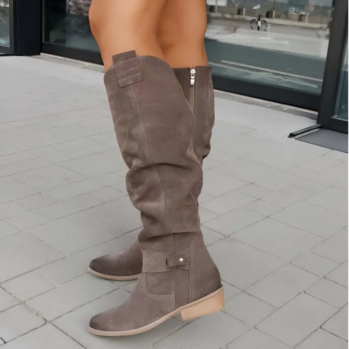 DAISY | ELEGANTE KNEE-HIGH-STIEFEL AUS WILDLEDER