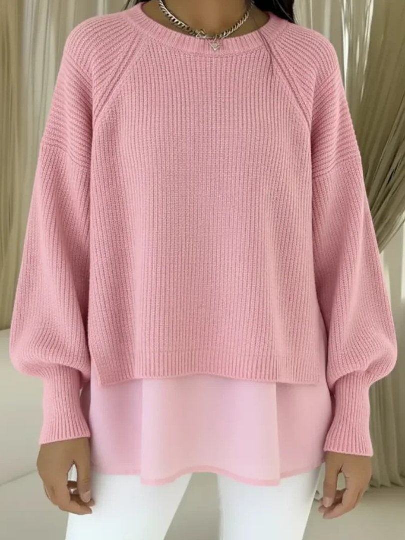 KESTLYN | PULLOVER IN LAGEN-LOOK