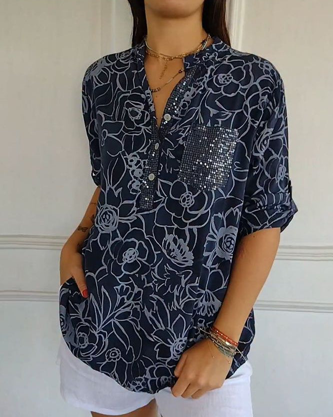 MIRELLA | ELEGANTE BLUSE MIT TASCHE