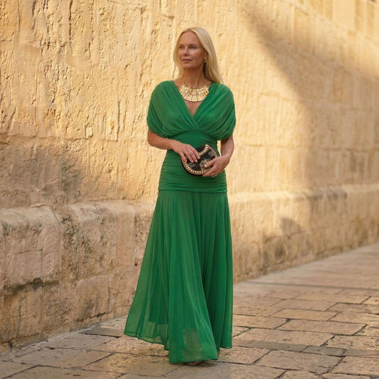 SIENNA | ELEGANTES GRÜNES KLEID
