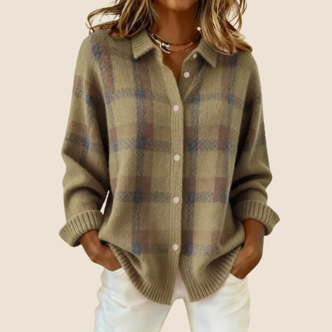 ELISE | ELEGANTEL KNOPFSTRICKJACKE