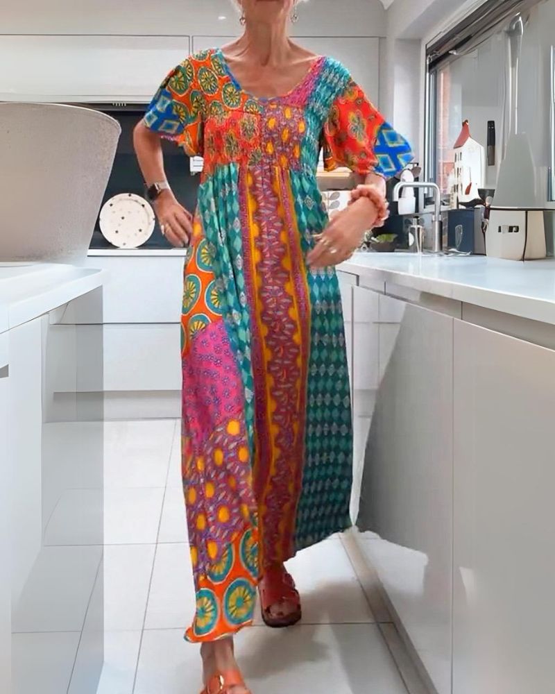 BEATRICE | BUNTES BOHO-KLEID