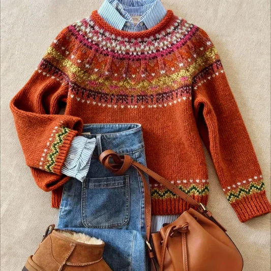 SIMONA | CHIC VINTAGE-STRICKPULLOVER