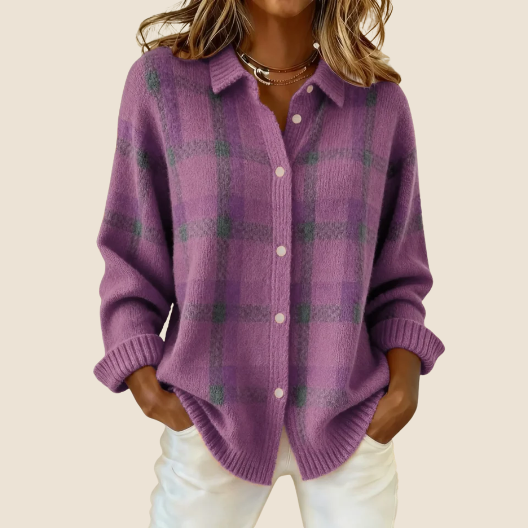 ELISE | ELEGANTEL KNOPFSTRICKJACKE