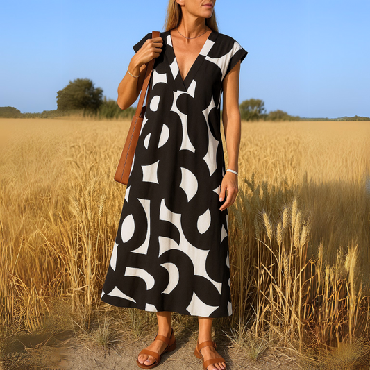 VALÉRIE | LEICHTES V-NECK-KLEID