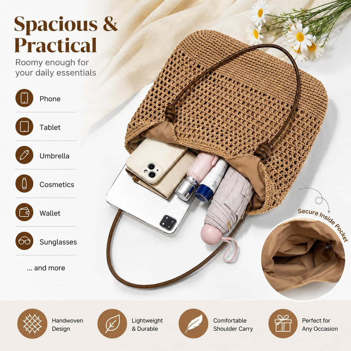 CLARE | GEHÄKELTE STRANDTASCHE