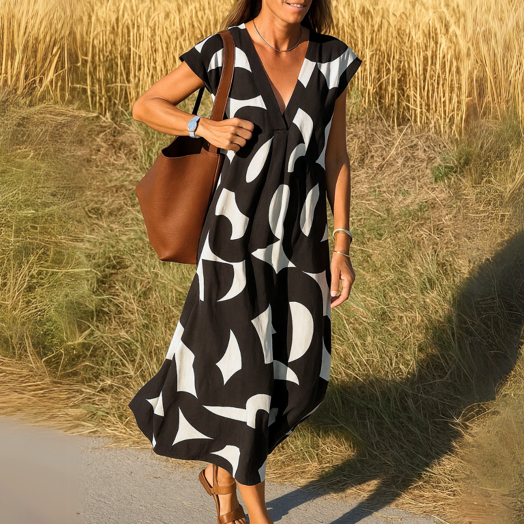 VALÉRIE | LEICHTES V-NECK-KLEID