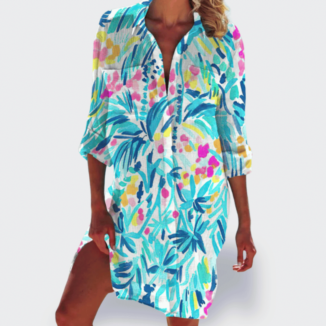 BRIGITTE | BUNTER UND LEICHTER SOMMERKLEID