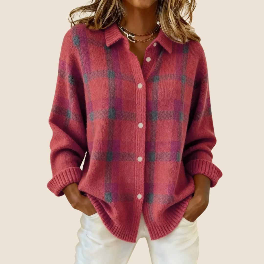 ELISE | ELEGANTEL KNOPFSTRICKJACKE
