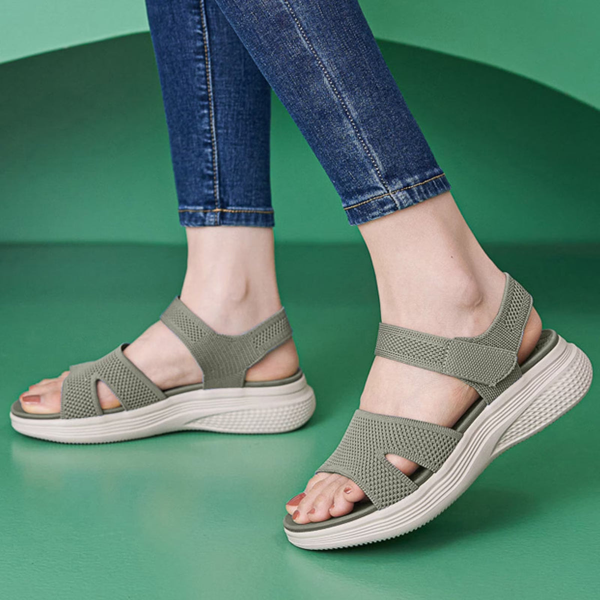 AMELIA | ORTHOPÄDISCHE SANDALEN MIT GEFÜTTERTEM MESH