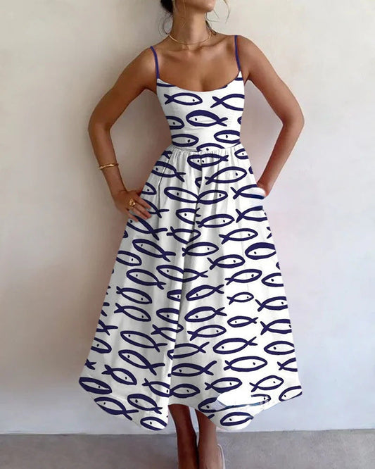 SABLEWYN | MIDI-KLEID COASTAL SKETCH