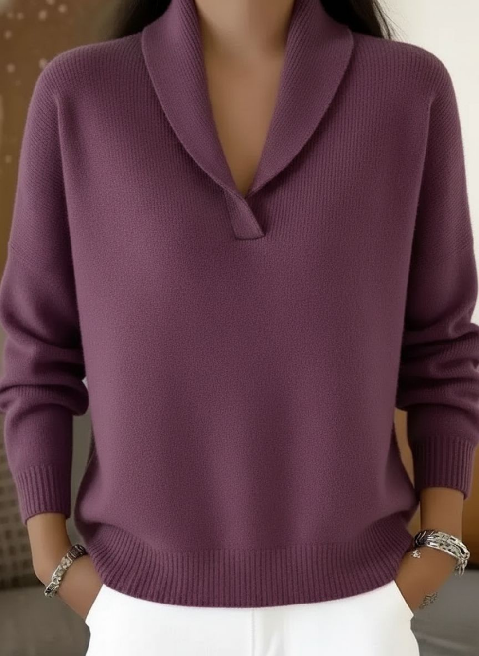 ANTONINE | V-AUSSCHNITT-PULLOVER