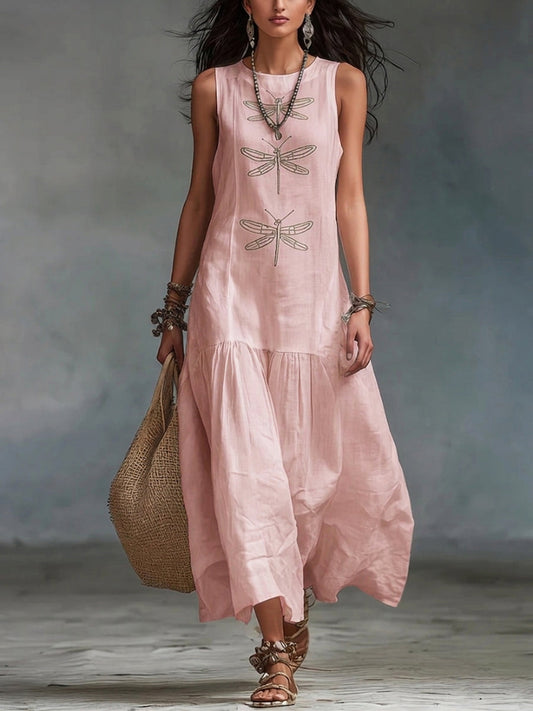 ROSAMOND | ÄRMELLOSES MAXIKLEID