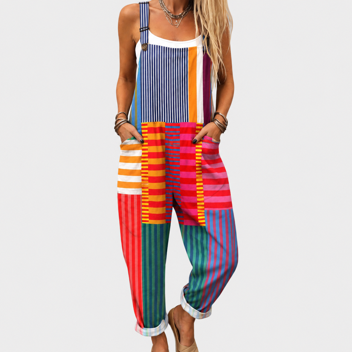 BEQUEMER JUMPSUIT MIT DRUCK