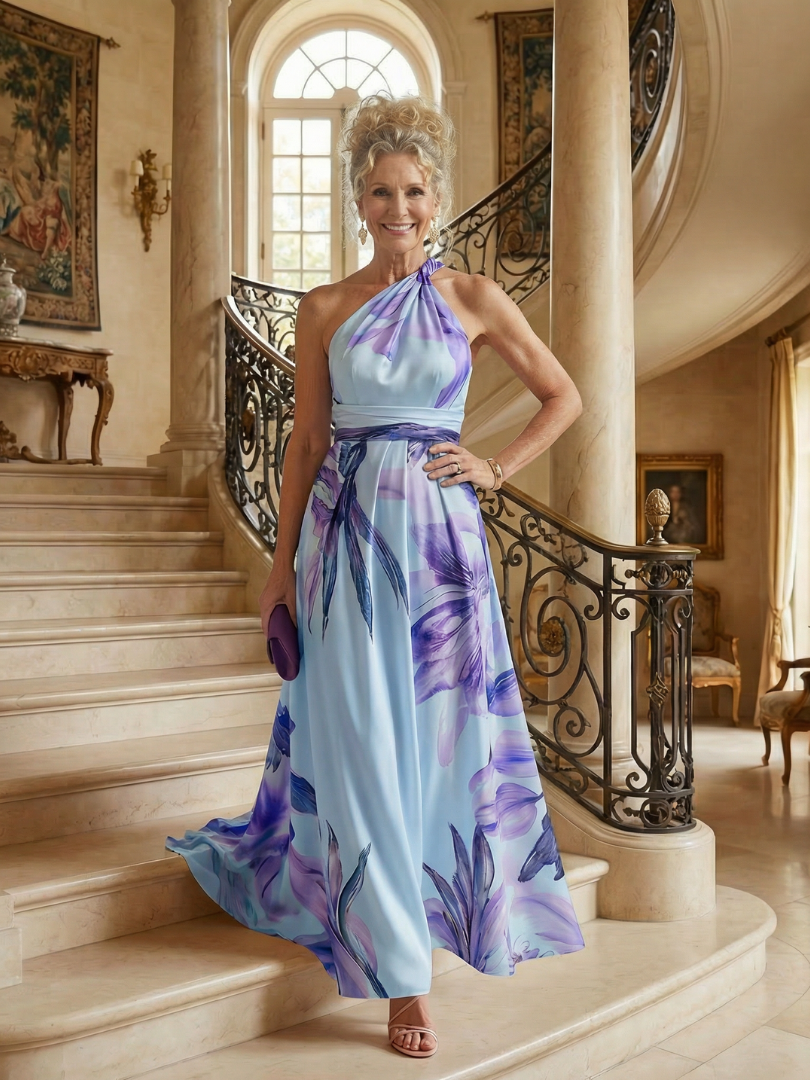 AMIEL | LEICHTES MAXIKLEID MIT BLUMENMUSTER