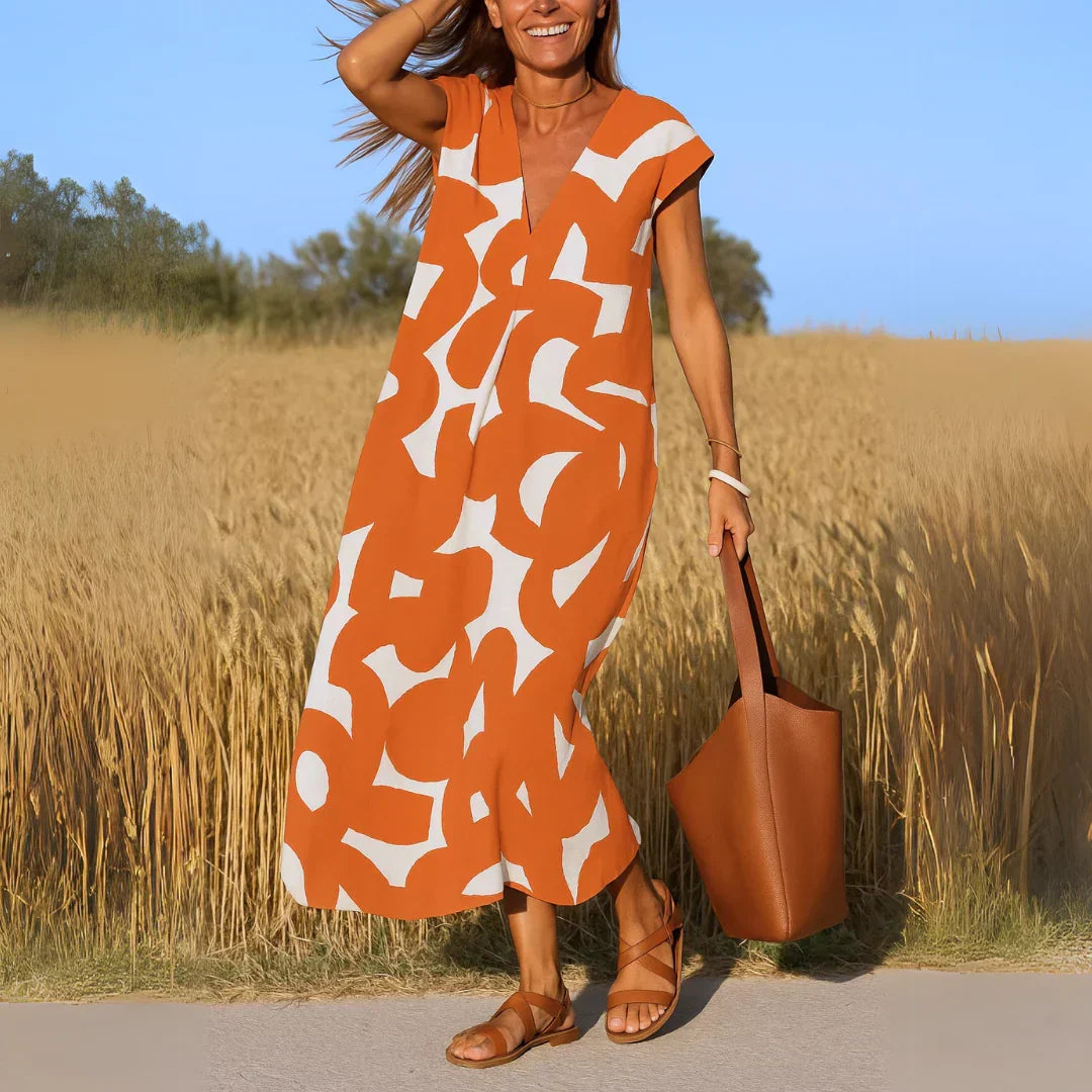 TATIANA | MAXIKLEID MIT CUT-OUT-DETAILS