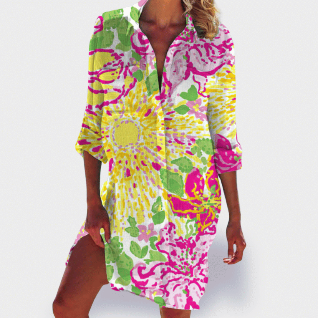 BRIGITTE | BUNTER UND LEICHTER SOMMERKLEID