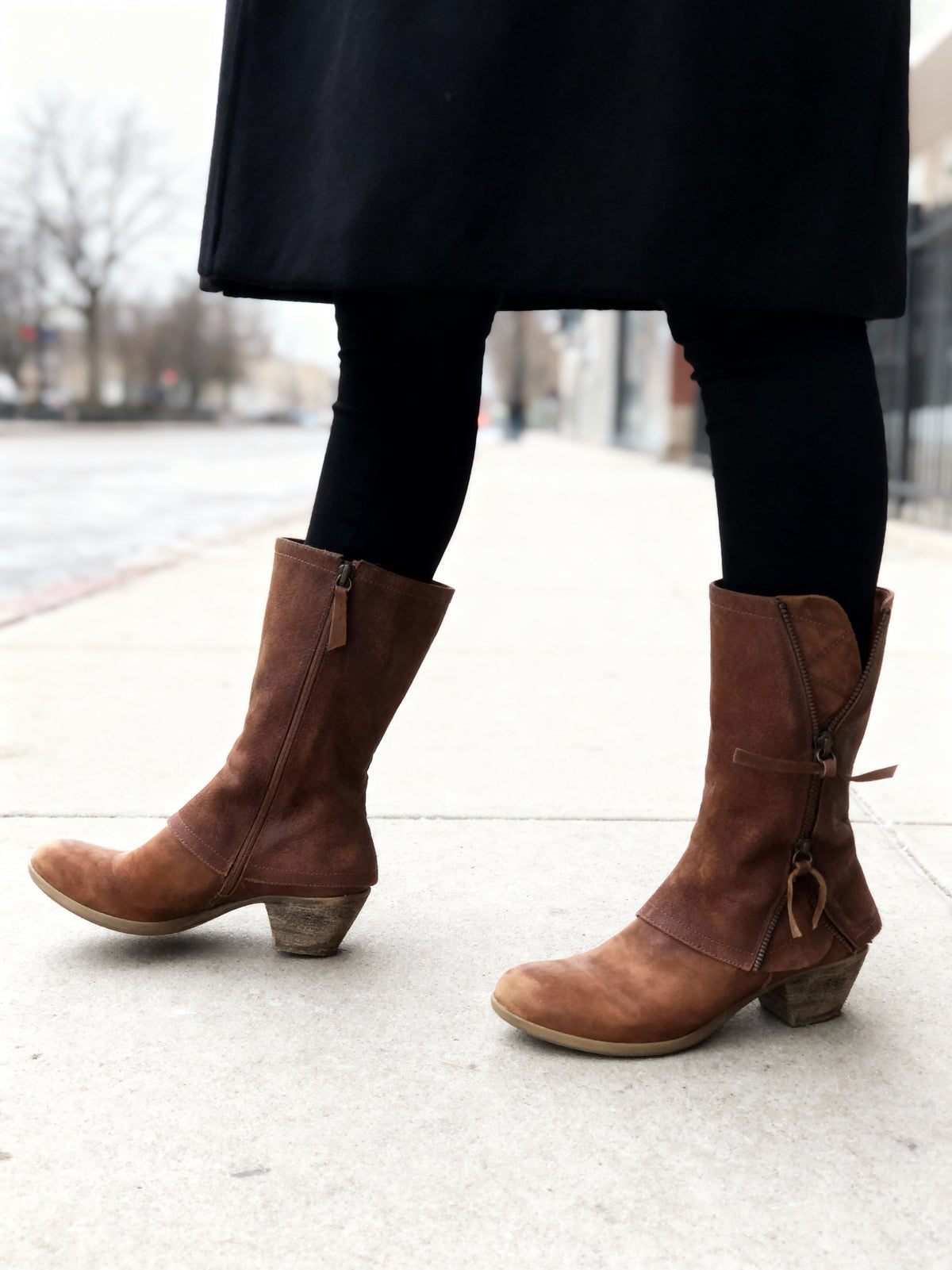 LILY | KLASSISCHE WASSERDICHTE LEDERSTIEFEL