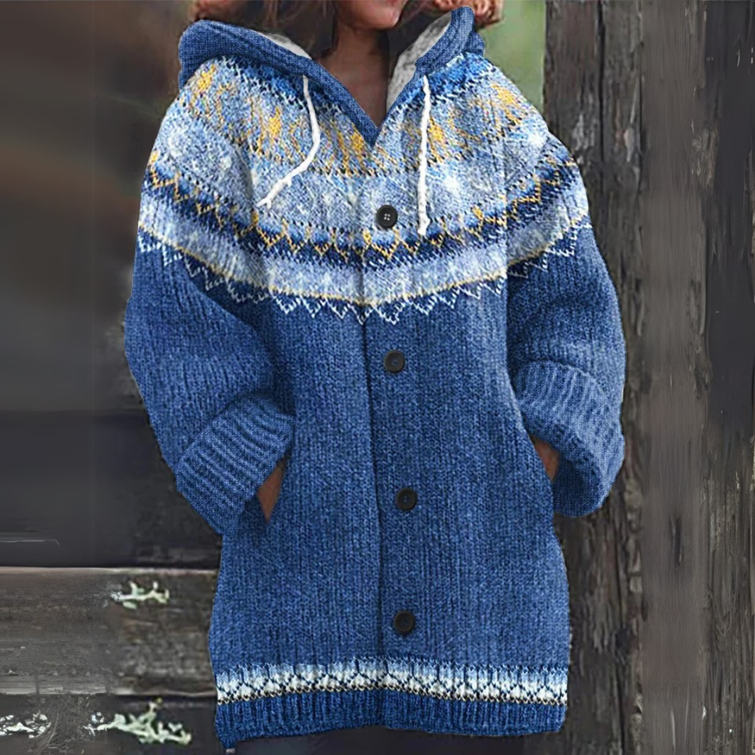 ANNA | KUSCHELIGE DRAPIERTE STRICKJACKE