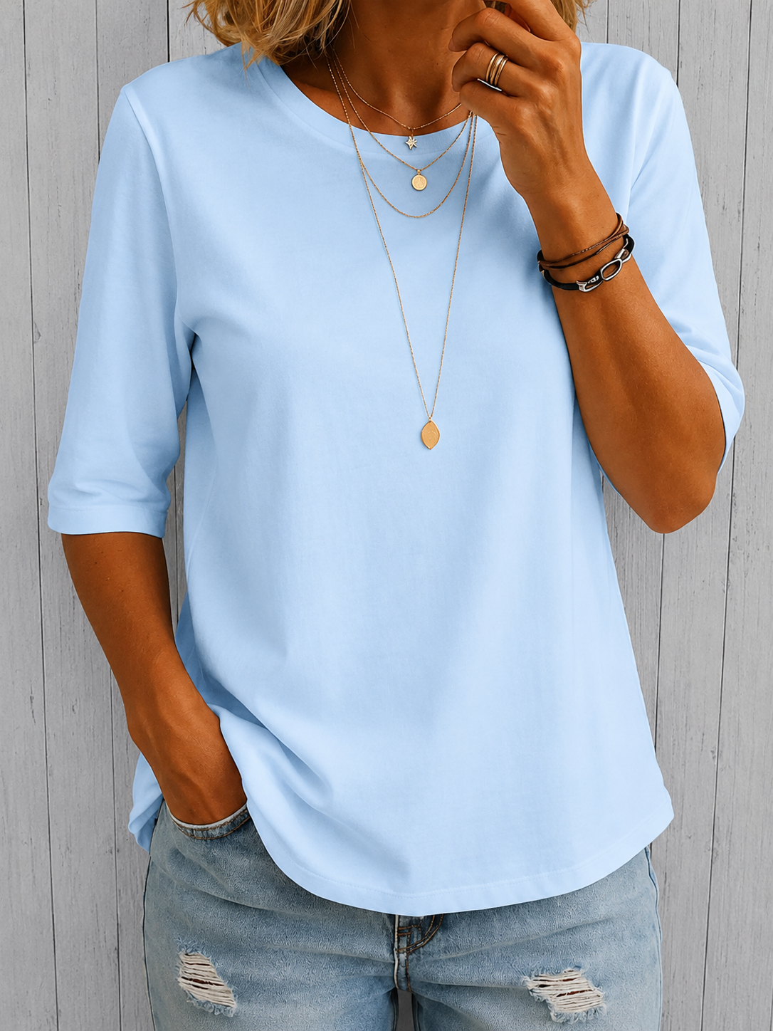 RINGELBLUME | KOMFORT-SHIRT MIT ABDECKUNG