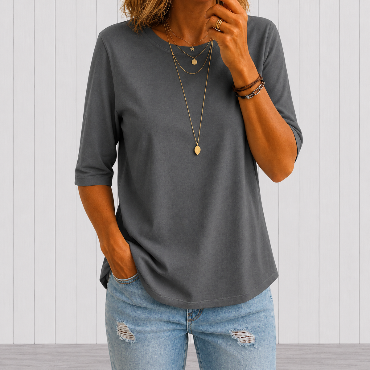 RINGELBLUME | KOMFORT-SHIRT MIT ABDECKUNG