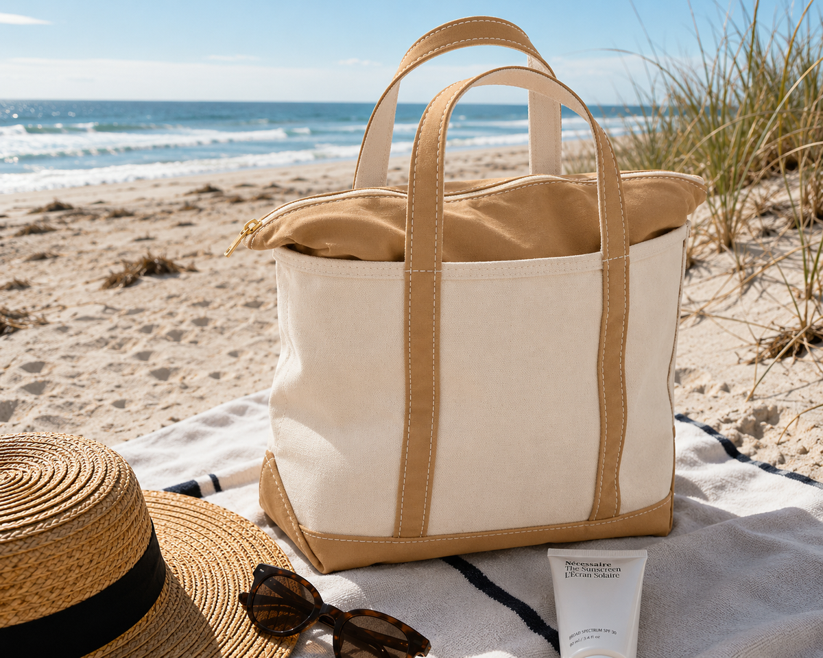 CANVAS | STRANDTASCHE – ZIP-TASCHE FÜR DAMEN