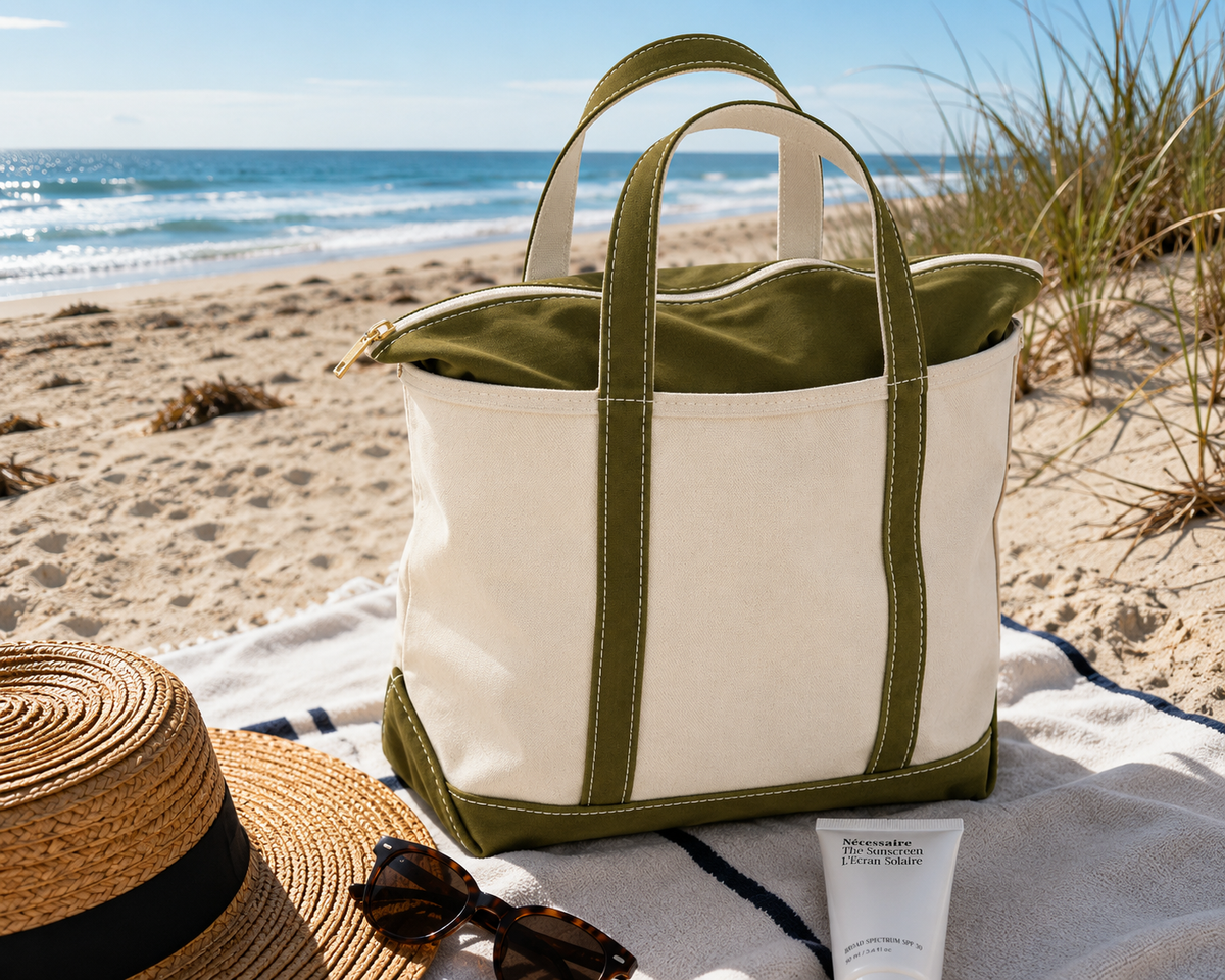 CANVAS | STRANDTASCHE – ZIP-TASCHE FÜR DAMEN