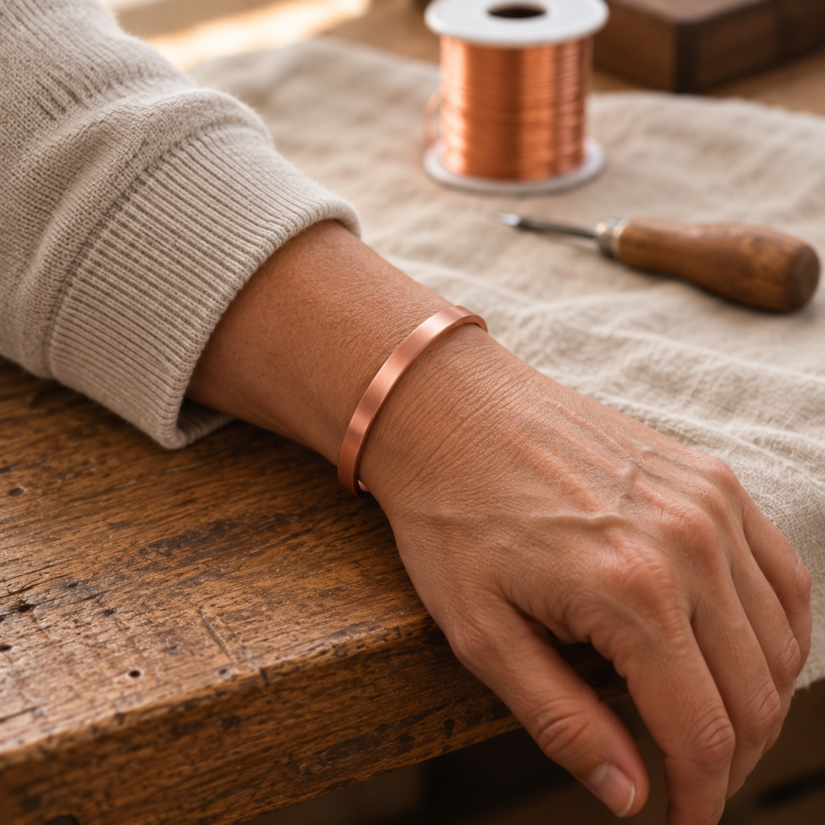 GRACE | ELEGANTES KUPFERARMBAND