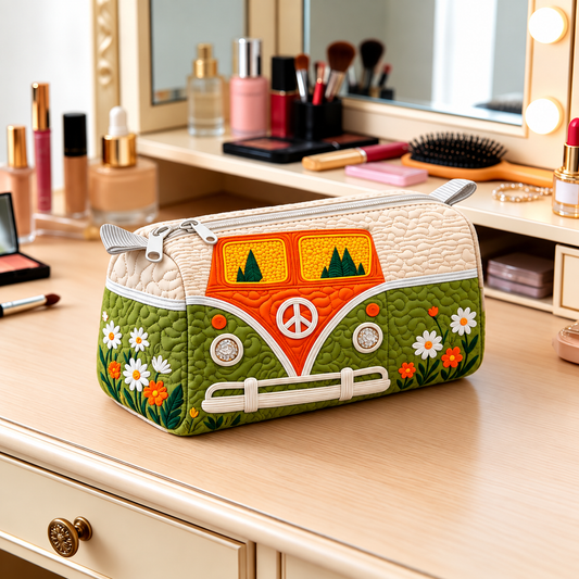 FLORAVAN | KOSMETIKTASCHE IM RETRO-BLUMENDESIGN