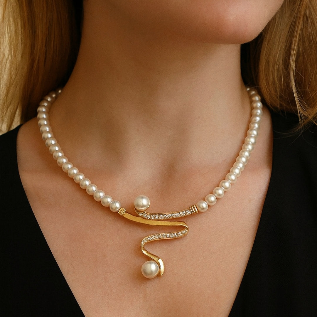 SERAPHINA | ELEGANTES WELLEN-PERLENSCHMUCKSET