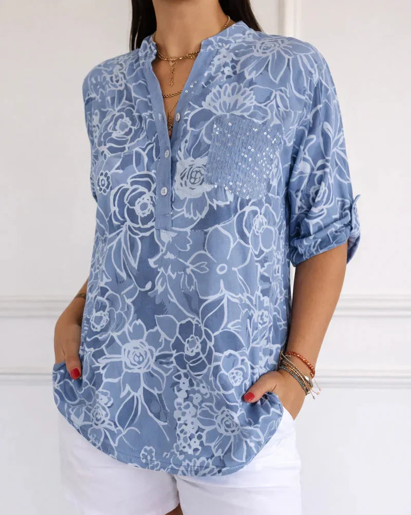 MIRELLA | ELEGANTE BLUSE MIT TASCHE