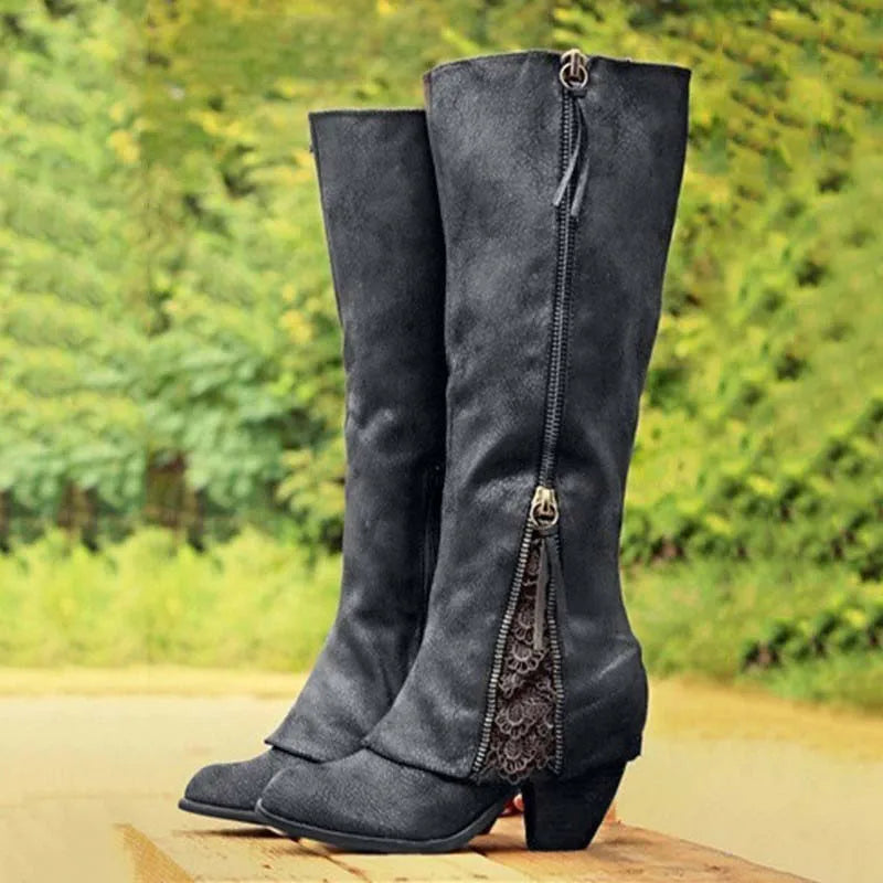 EVIE | FEMININE WESTERN-STIEFEL AUS SPITZE