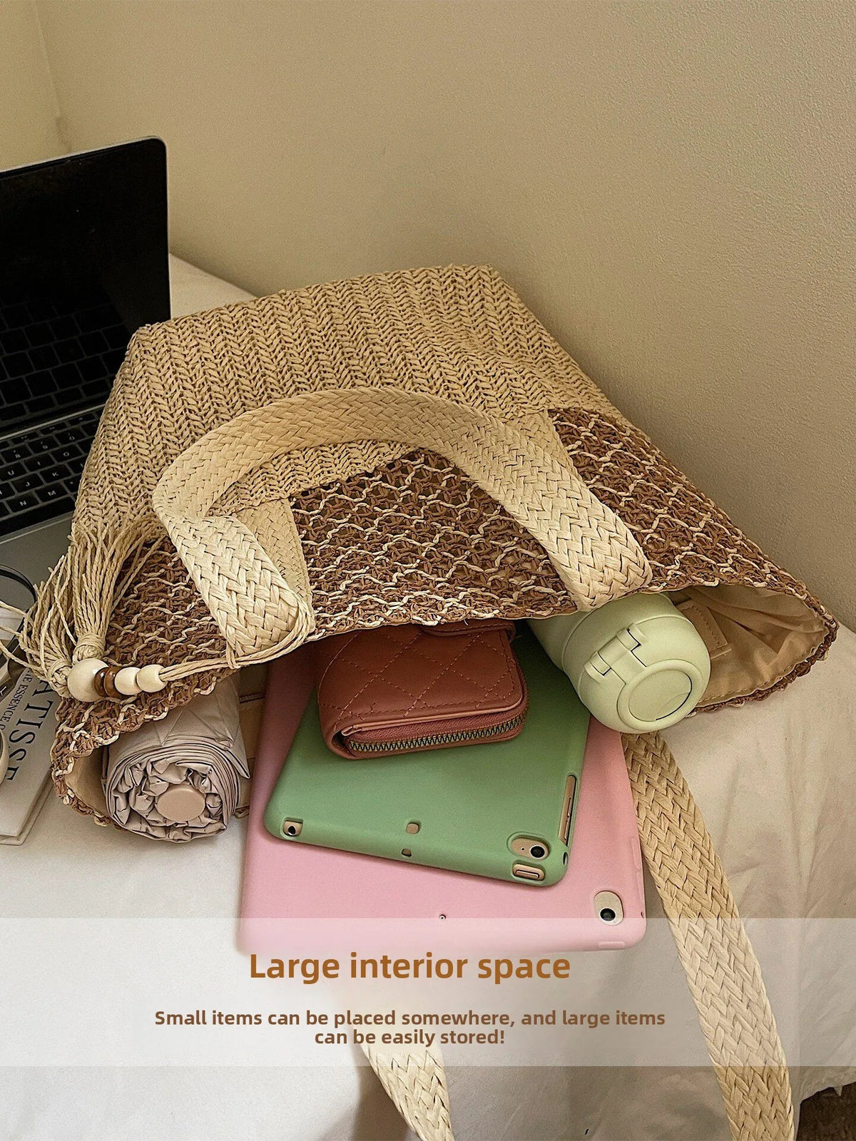 STACY | BOHO-TASCHENTASCHE MIT QUASTEN