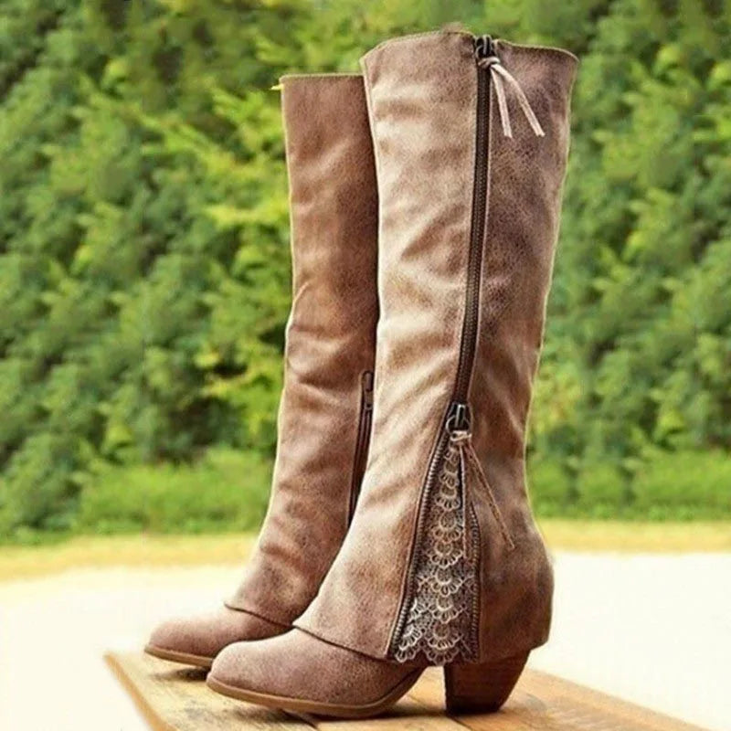 EVIE | FEMININE WESTERN-STIEFEL AUS SPITZE