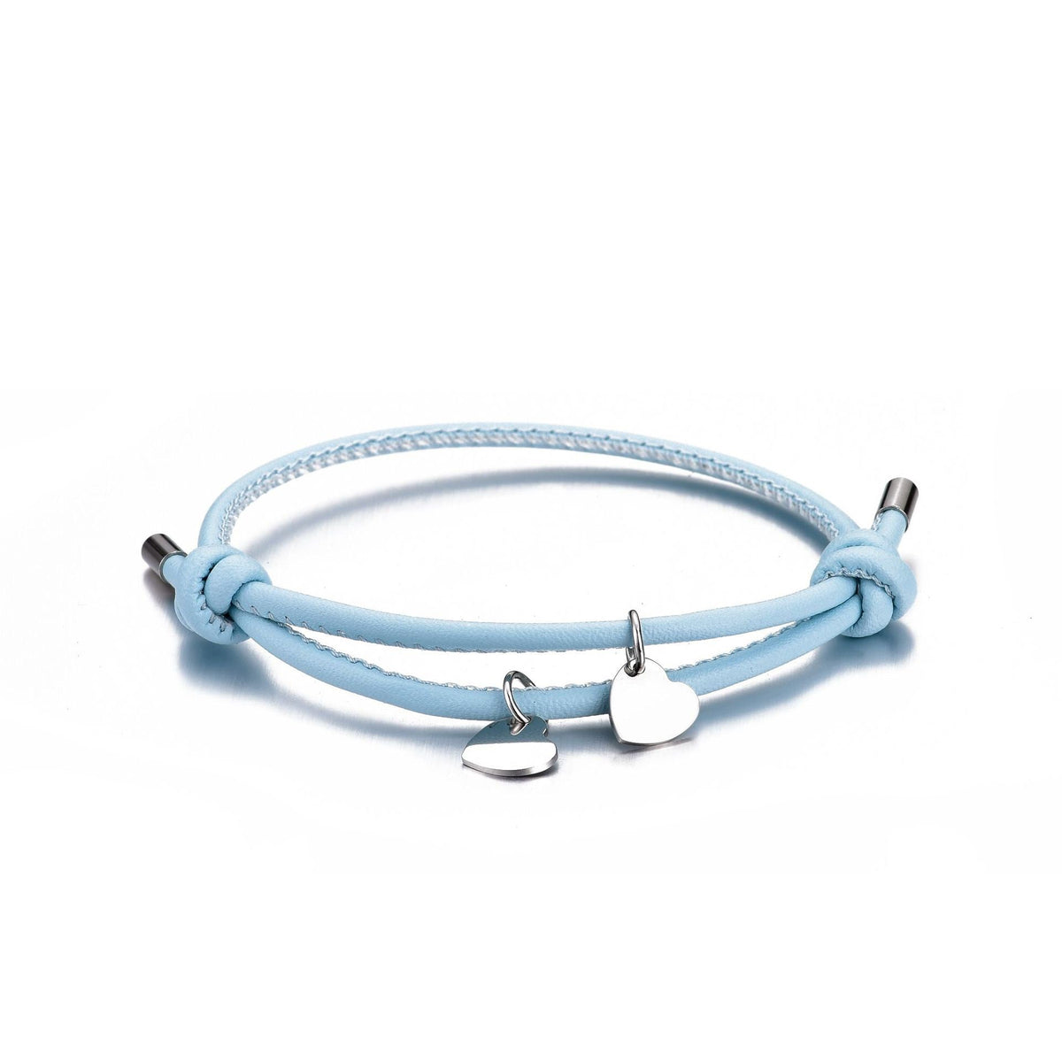 LEDERARMBAND MIT DOPPELHERZ