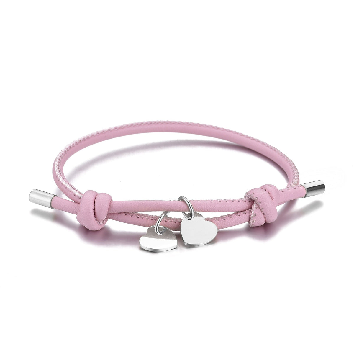 LEDERARMBAND MIT DOPPELHERZ