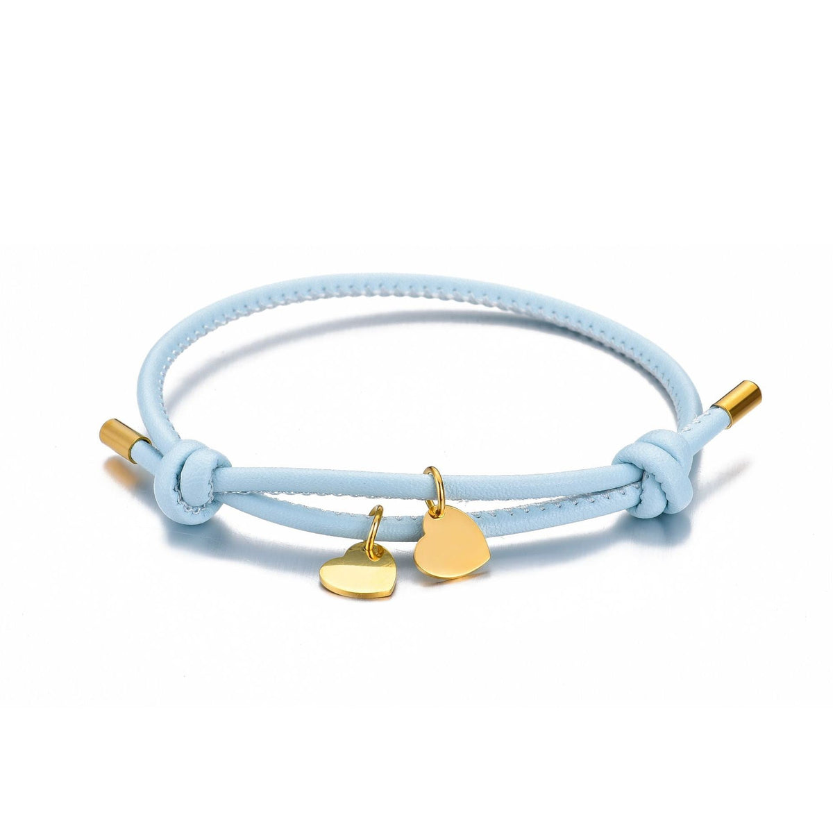 LEDERARMBAND MIT DOPPELHERZ