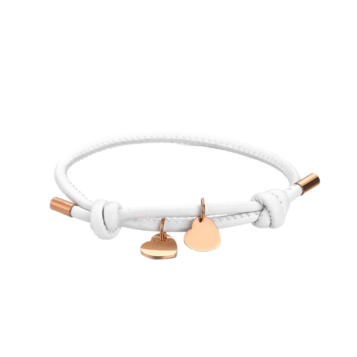 LEDERARMBAND MIT DOPPELHERZ