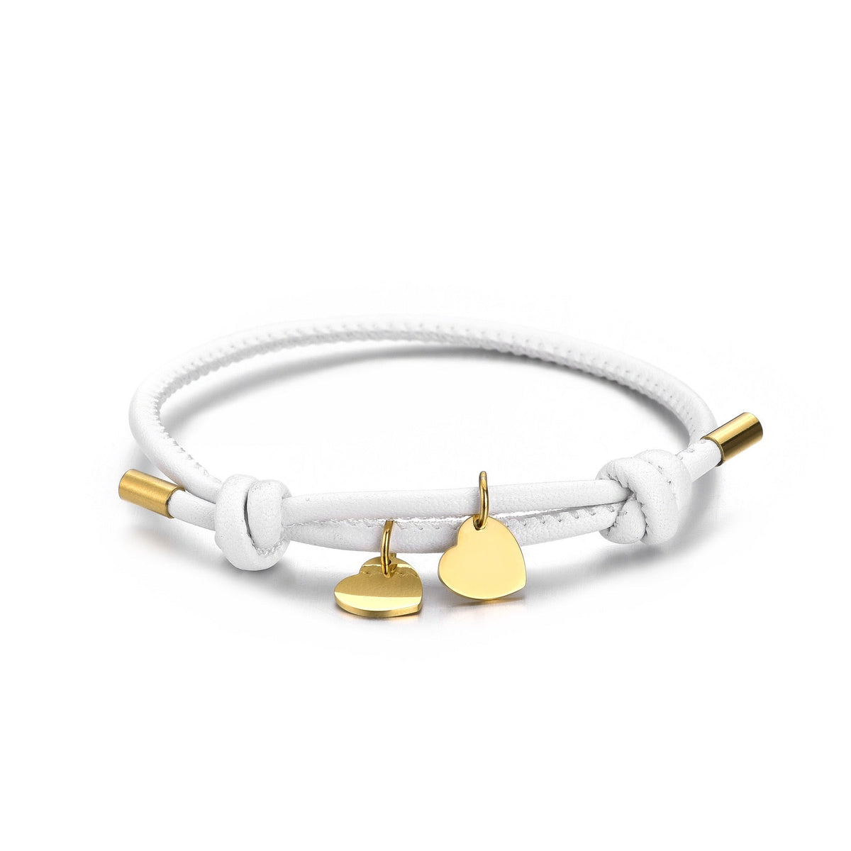 LEDERARMBAND MIT DOPPELHERZ