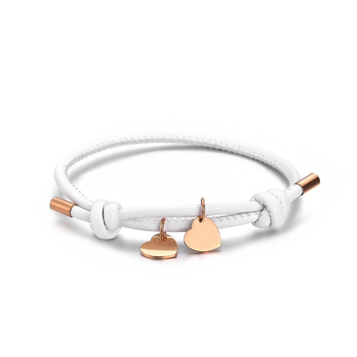 LEDERARMBAND MIT DOPPELHERZ