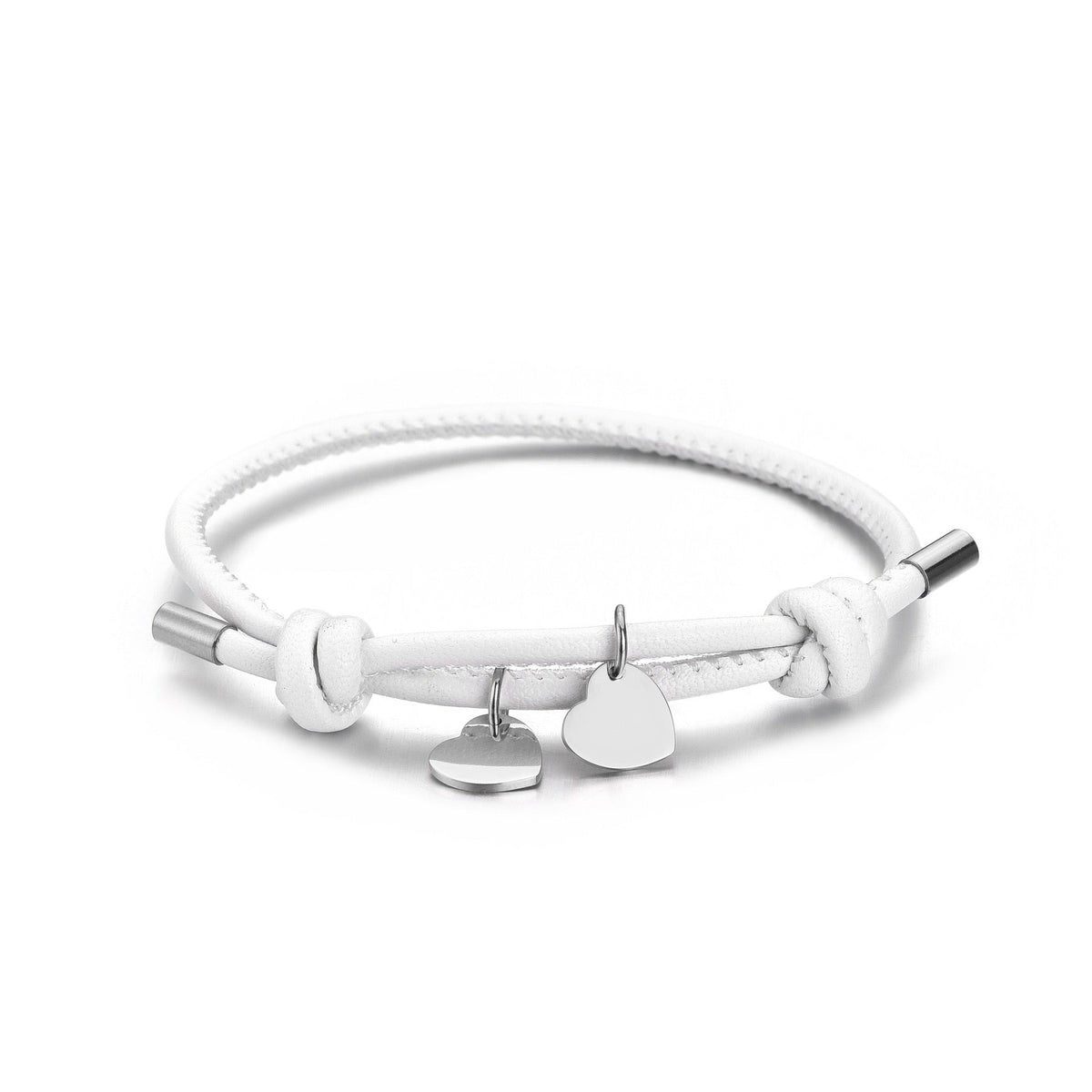 LEDERARMBAND MIT DOPPELHERZ