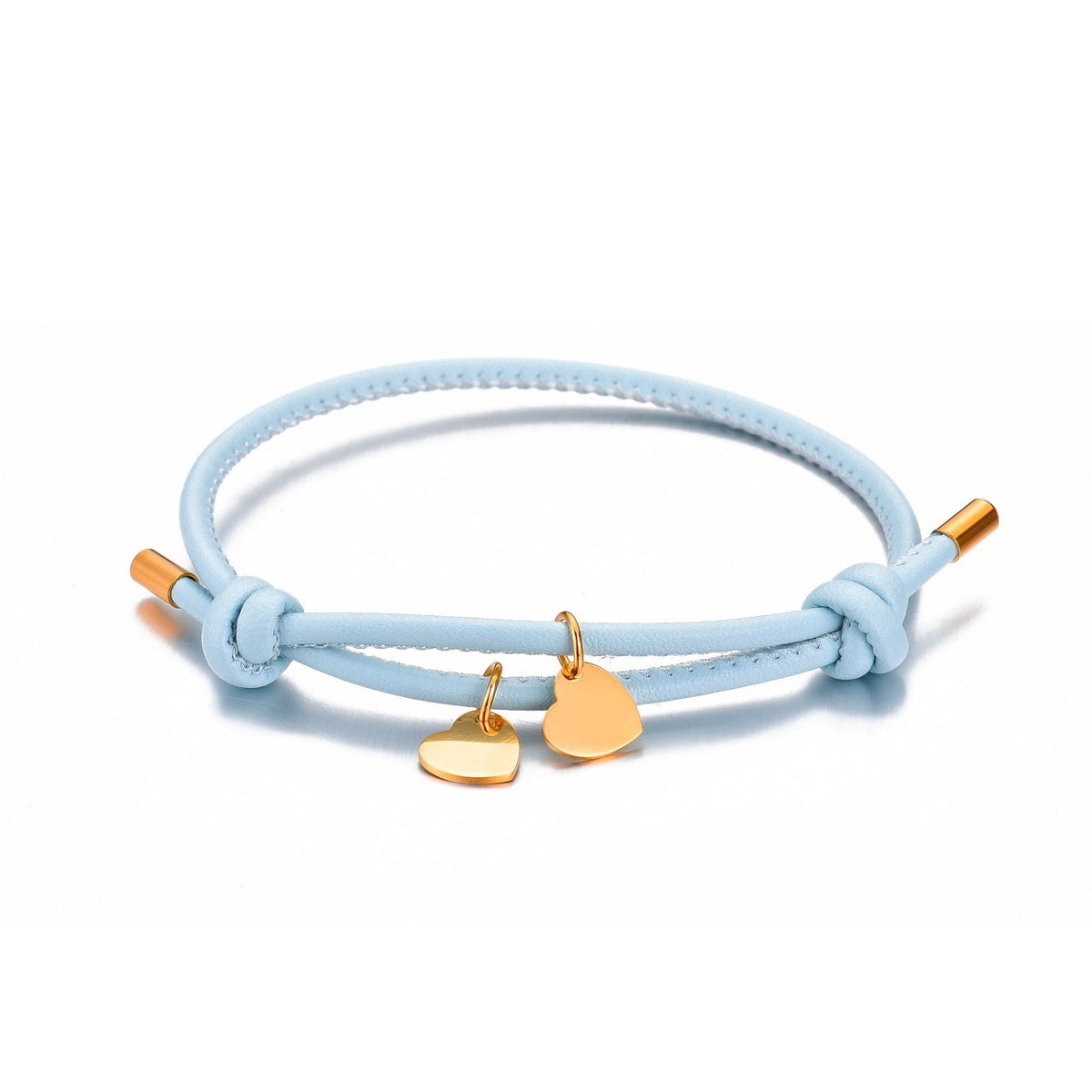 LEDERARMBAND MIT DOPPELHERZ